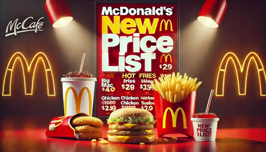 McDonalds Menu UK 2025